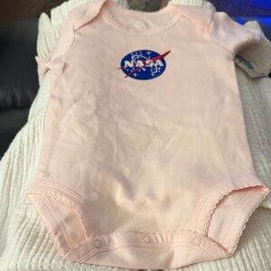 Pink NASA Baby Bodysuit